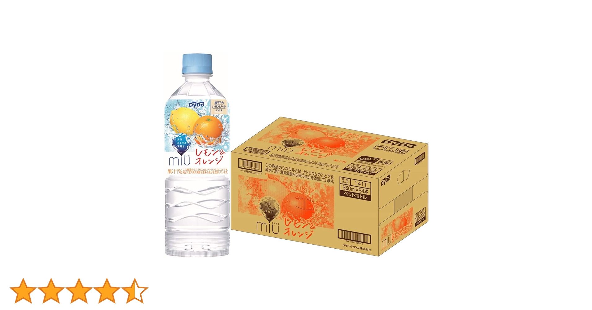 ミウレモン様購入用 Amazon.co.jp: ダイドードリンコ ミウ レモン&オレンジ 550ml